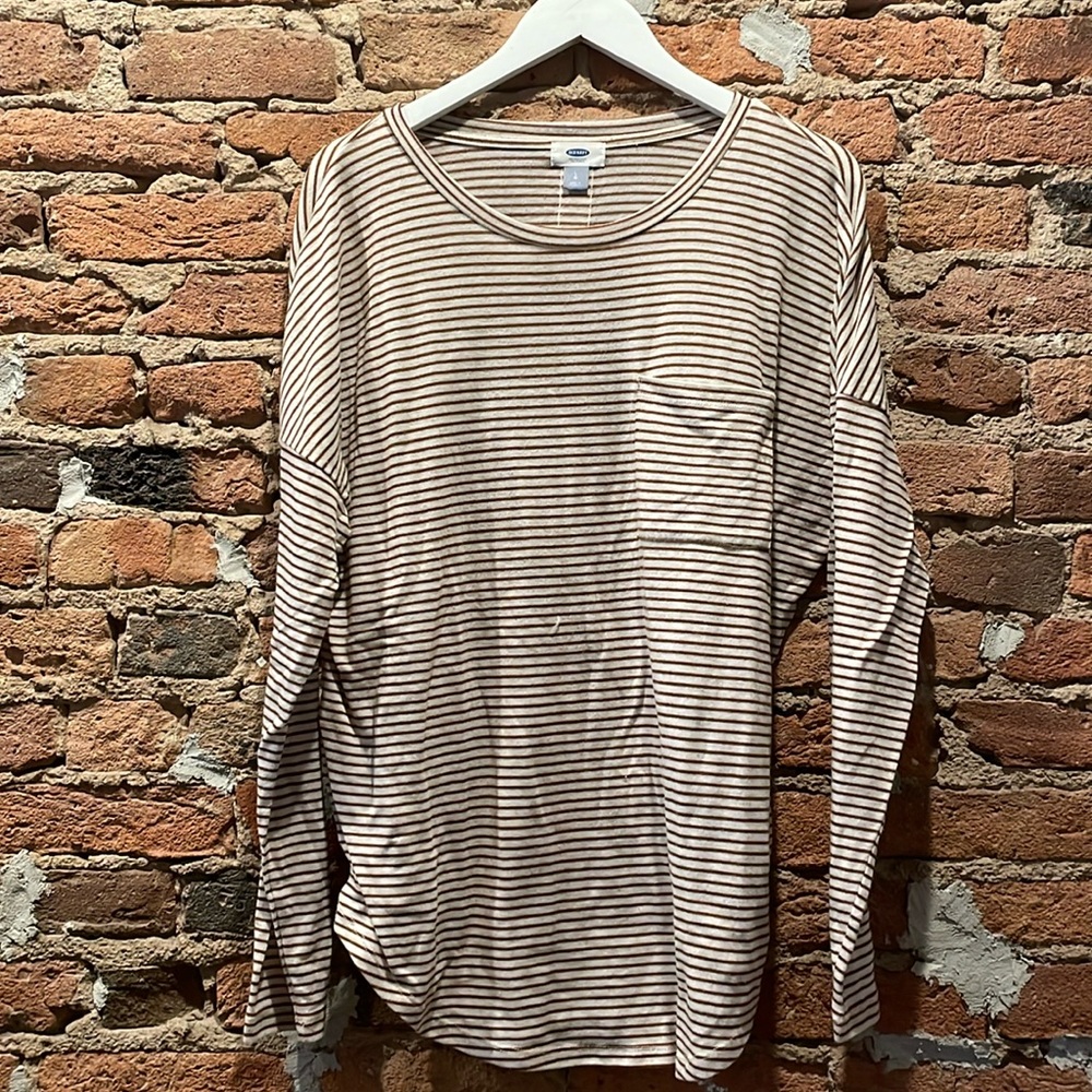 Old navy white and red striped sweater